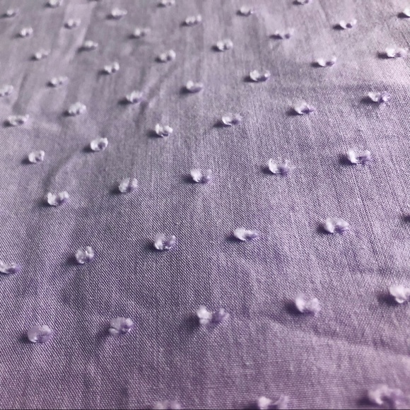 Calvin Klein Lilac Embossed Tie Neck Button Blouse - Picture 6 of 6